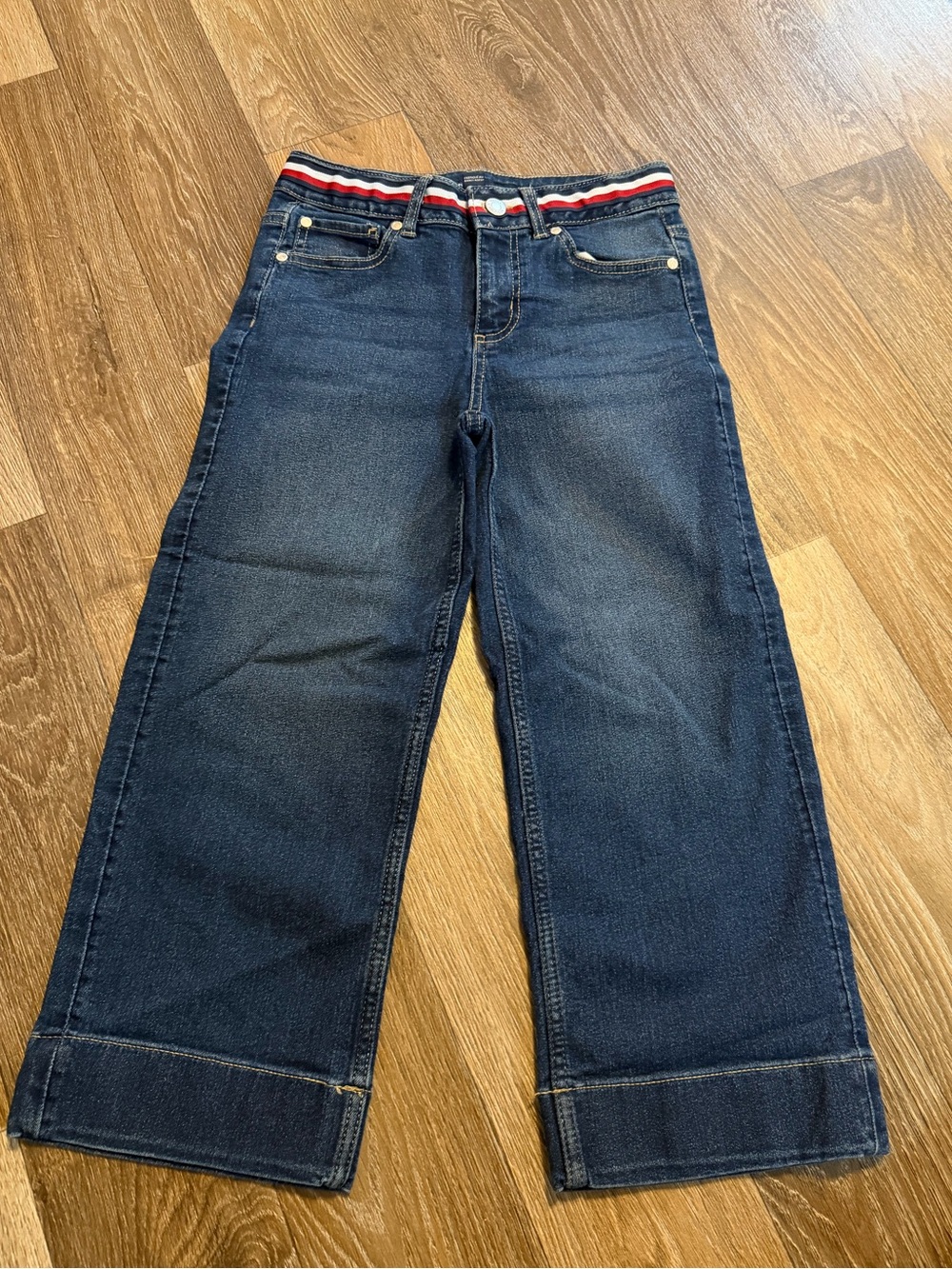TOMMY HILFIGER Dark Wash Straight Leg Jeans